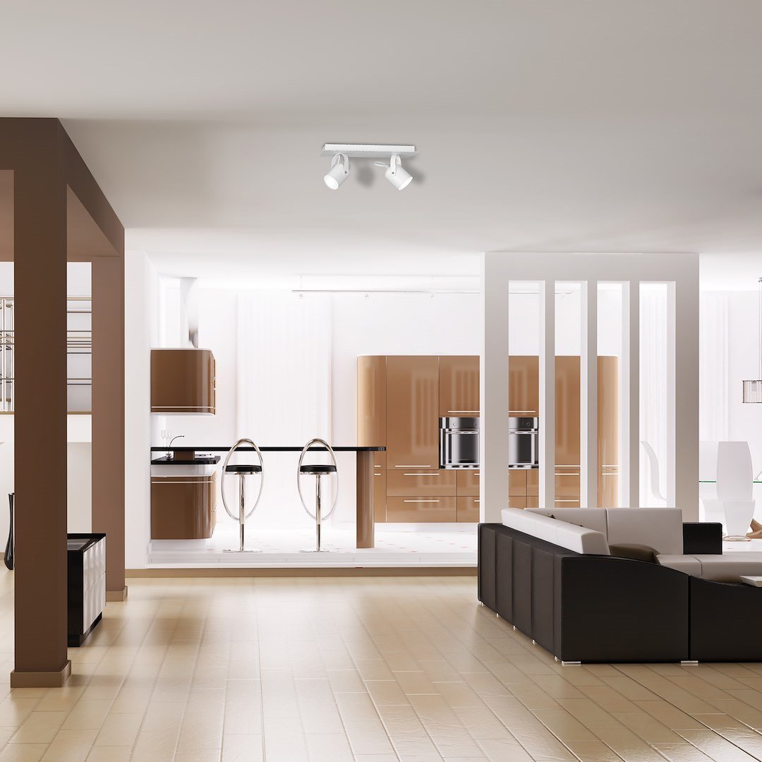 Lampa sufitowa Pico 2xGU10 Biały Milagro - obrazek 3