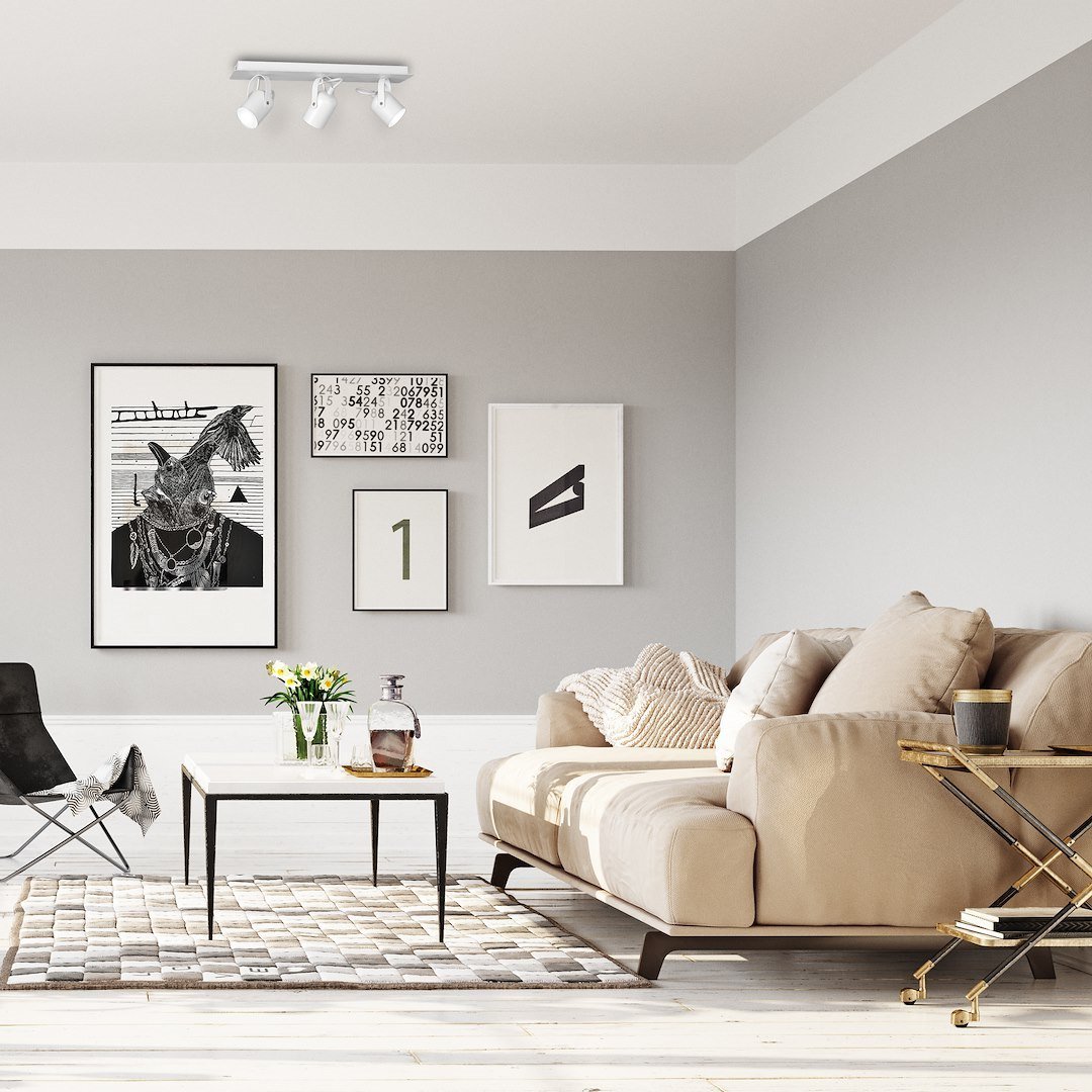 Lampa sufitowa Pico 3xGU10 Biały Milagro - obrazek 5