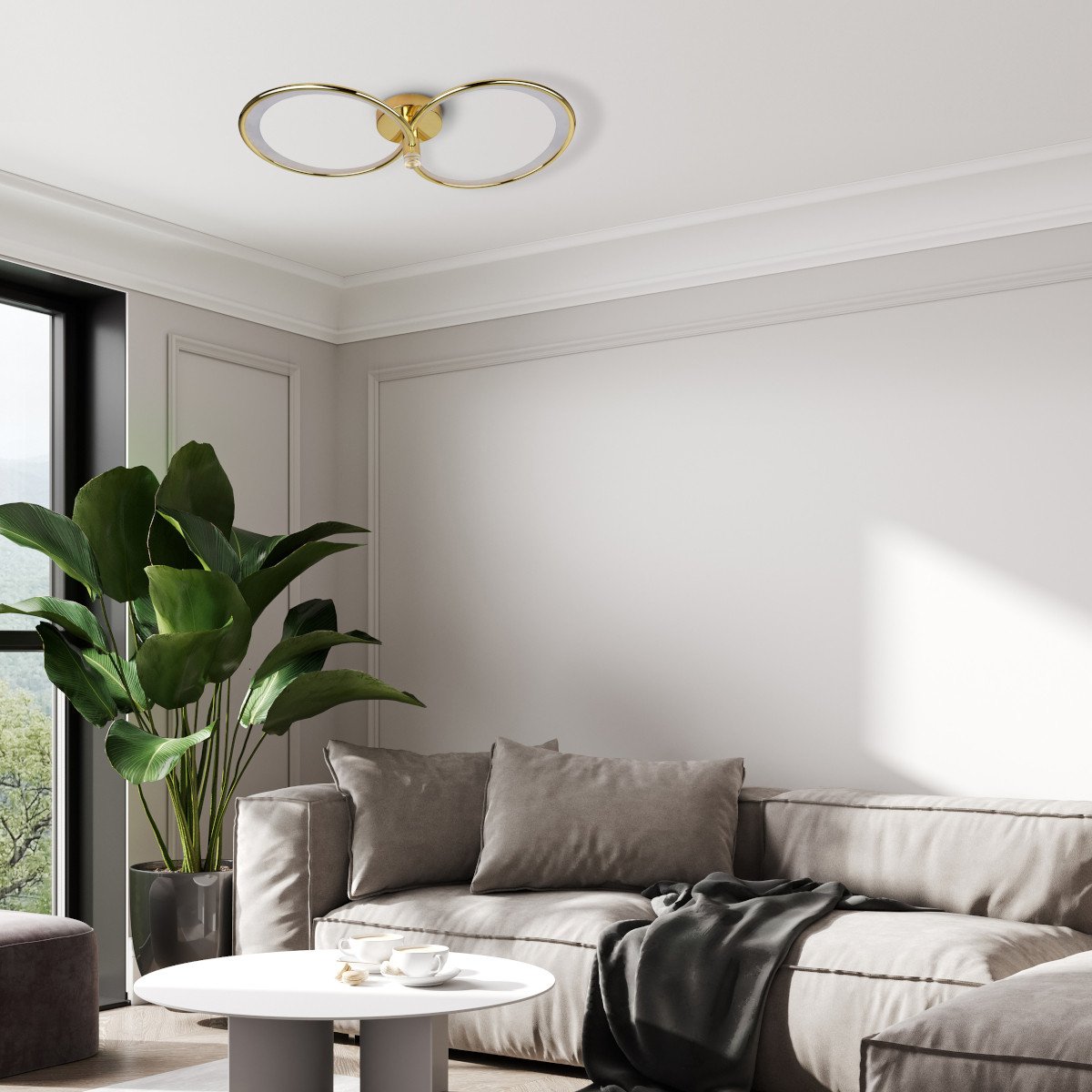 Azina 2 Plafon złota LED Light Prestige - obrazek 2