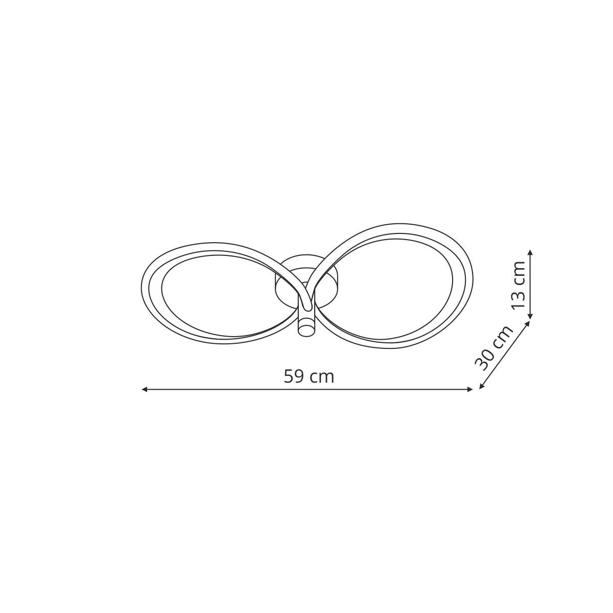 Azina 2 Plafon złota LED Light Prestige - obrazek 3