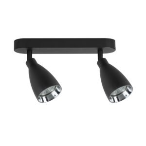 Campana 2 spot czarny 2xGU10 Light Prestige