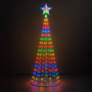 Choinka LED 1,8m 269LED RGB + 2700K IP44 Milagro