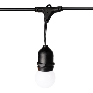 Girlanda zewnętrzna Summer Time 6,6m G45 Mleczna biel 3000K 36V 10xE27 IP44 Milagro