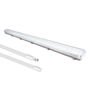 ZESTAW OPRAWA HERMETYCZNA 2x120cm POD ŚWIETLÓWKĘ LED + 2x ŚWIETLÓWKI LED 18W 120CM 3000K Milagro