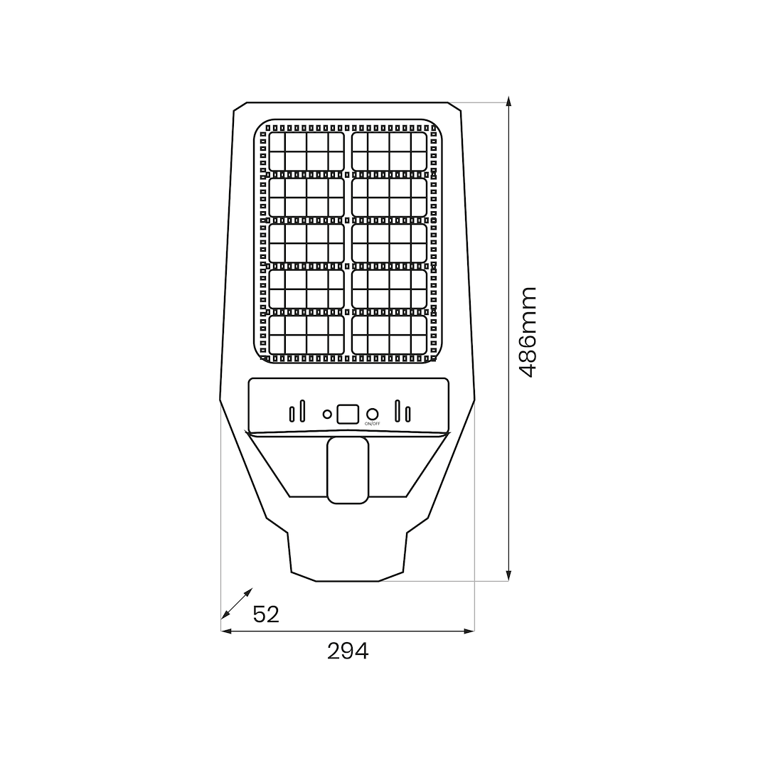 Latarnia Solarna Kers II 300W 1200lm 6500K Milagro - obrazek 7