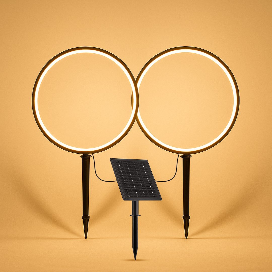 Lampa Solarna Rings 2x1,5W 2x25lm 3000K Milagro