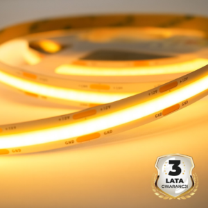 Taśma COB 5W/460lm/320/m  3000K IP20 12V 30m Milagro