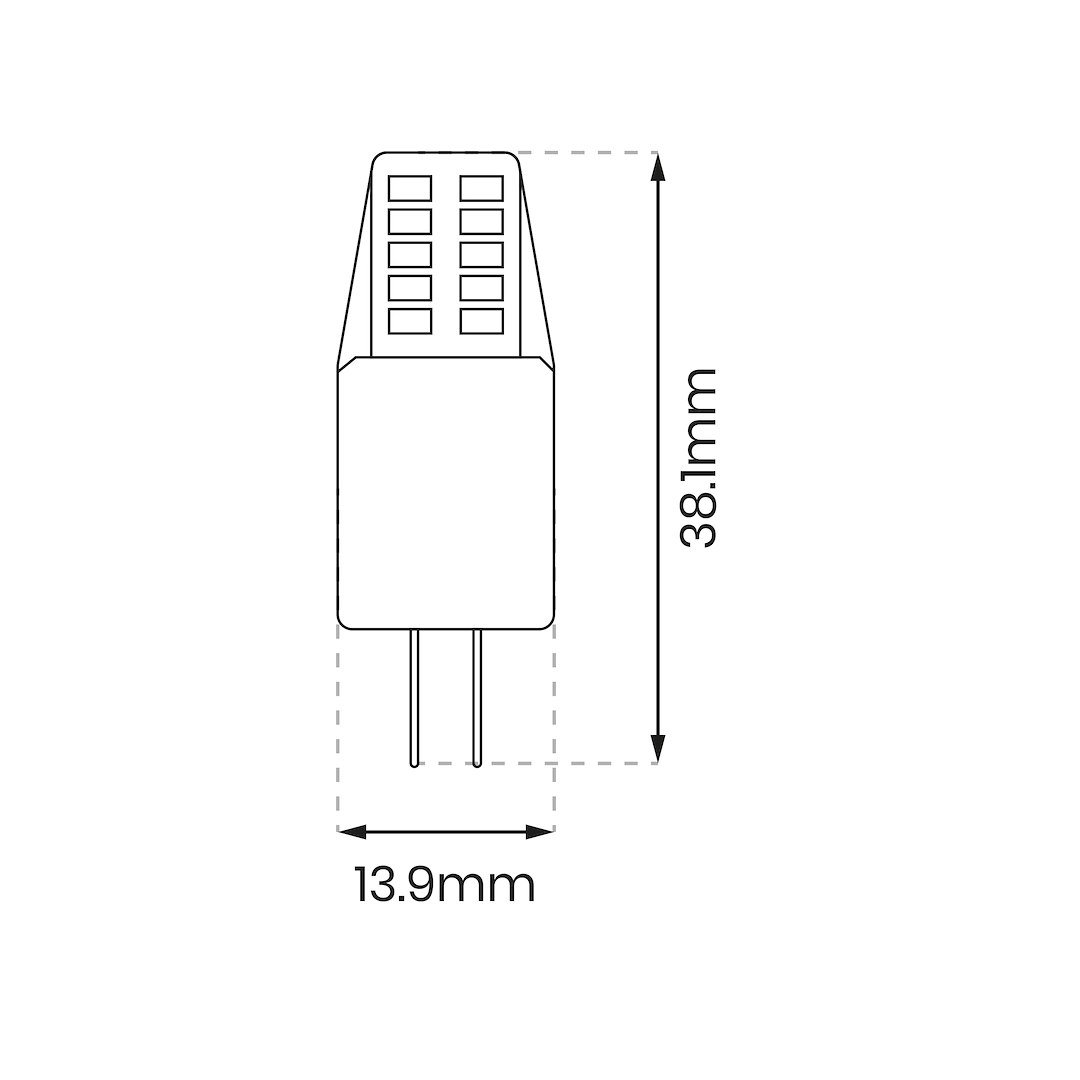 Żarówka LED 2,3W G4 12V 4000K Silikon Milagro - obrazek 3