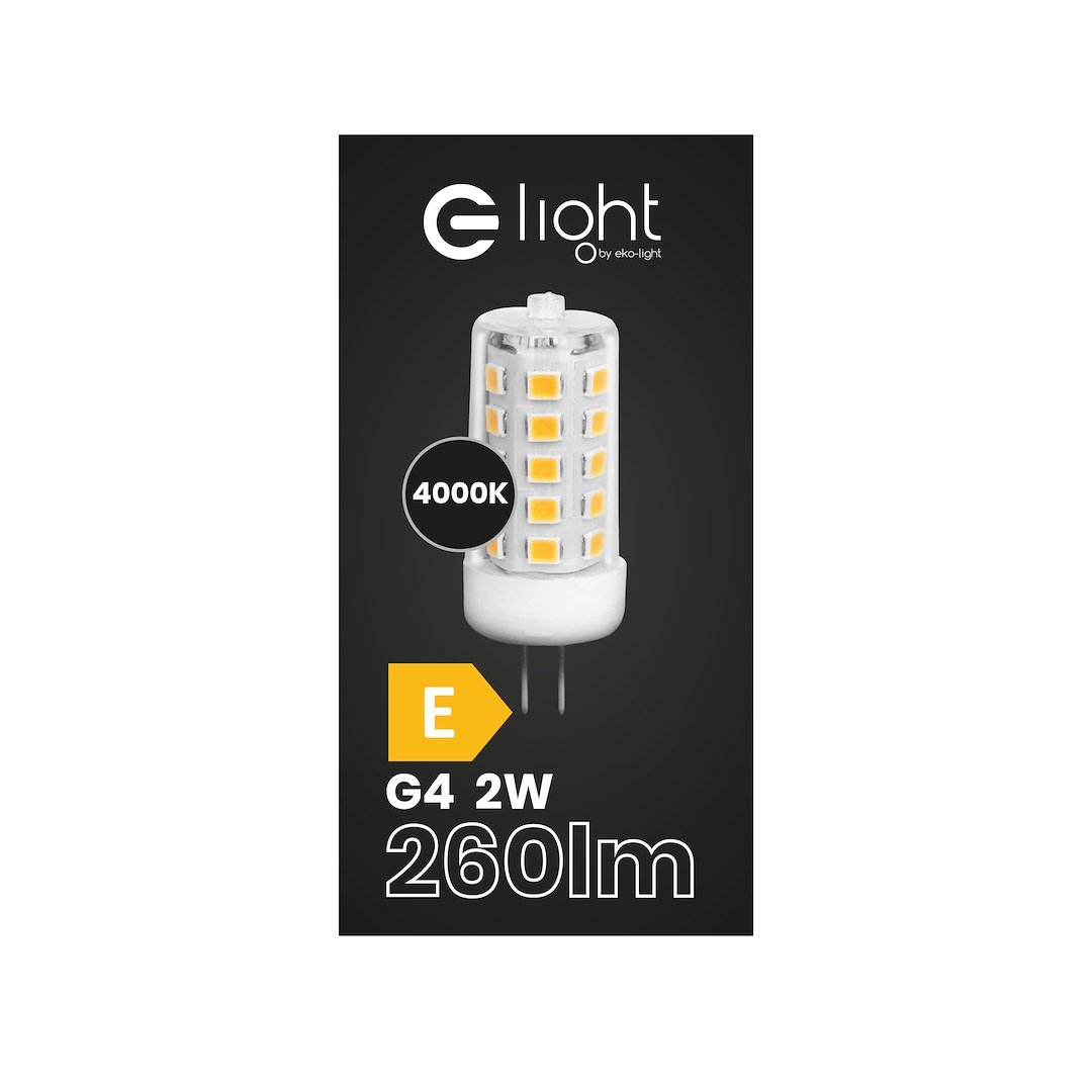 Żarówka LED 2W G4 12V 4000K Ceramiczna + PC Milagro - obrazek 2
