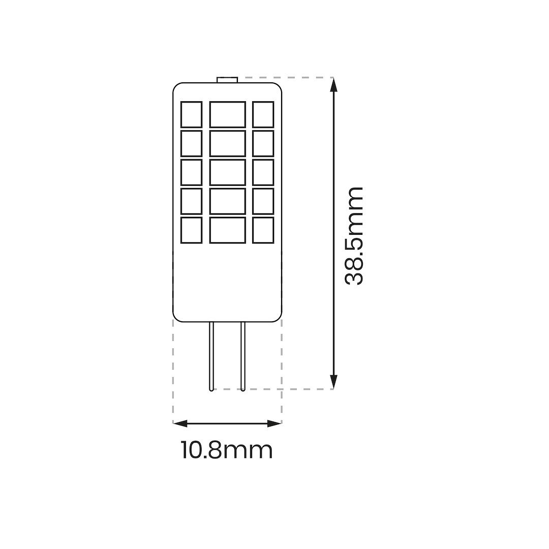 Żarówka LED 2W G4 12V 4000K Ceramiczna + PC Milagro - obrazek 3