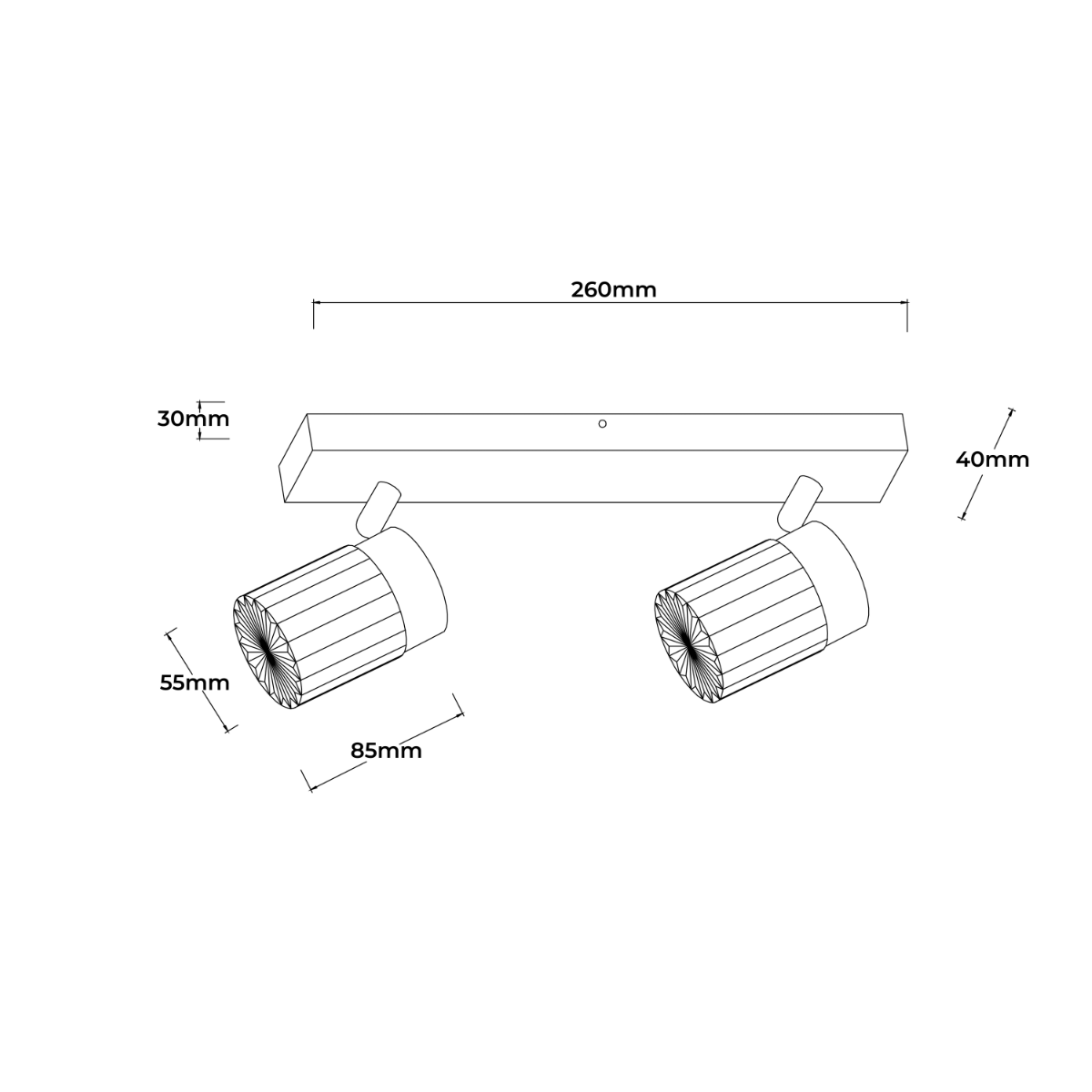 Erovia spot 2 złoty LED CCT Light Prestige - obrazek 4