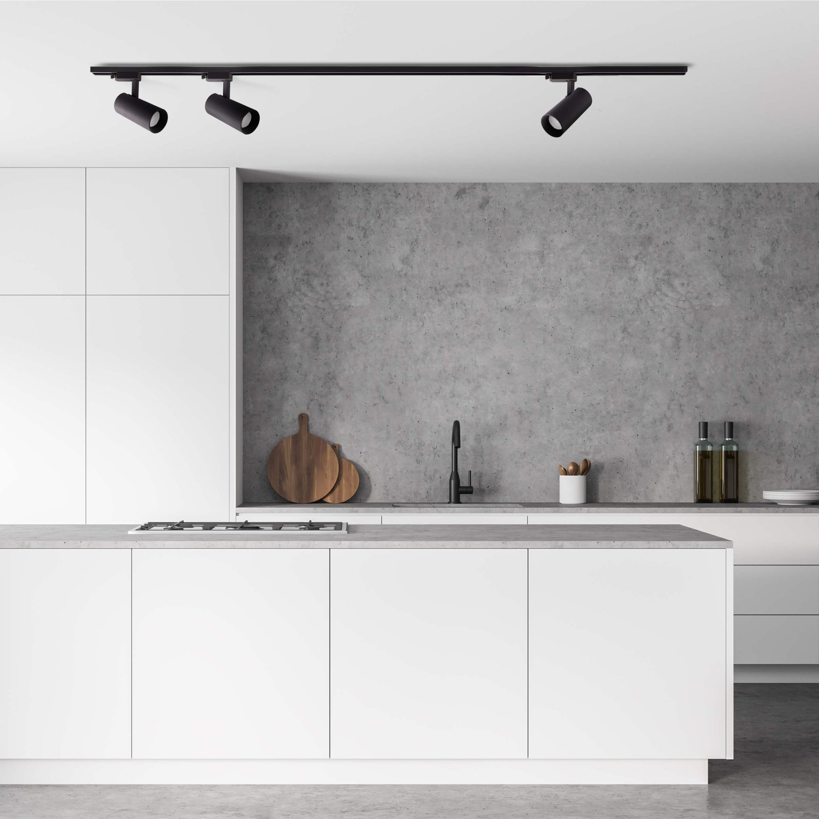 Zestaw oświetlenia szynowego Ice SET 1F czarny 3xGU10 Light Prestige - obrazek 3