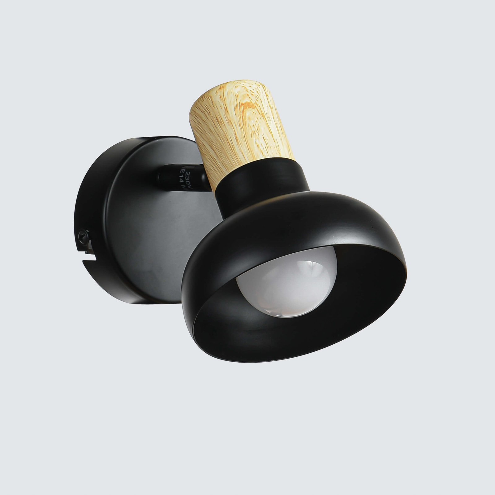 Kinkiet Arezzo czarny 1xE14 Light Prestige - obrazek 4