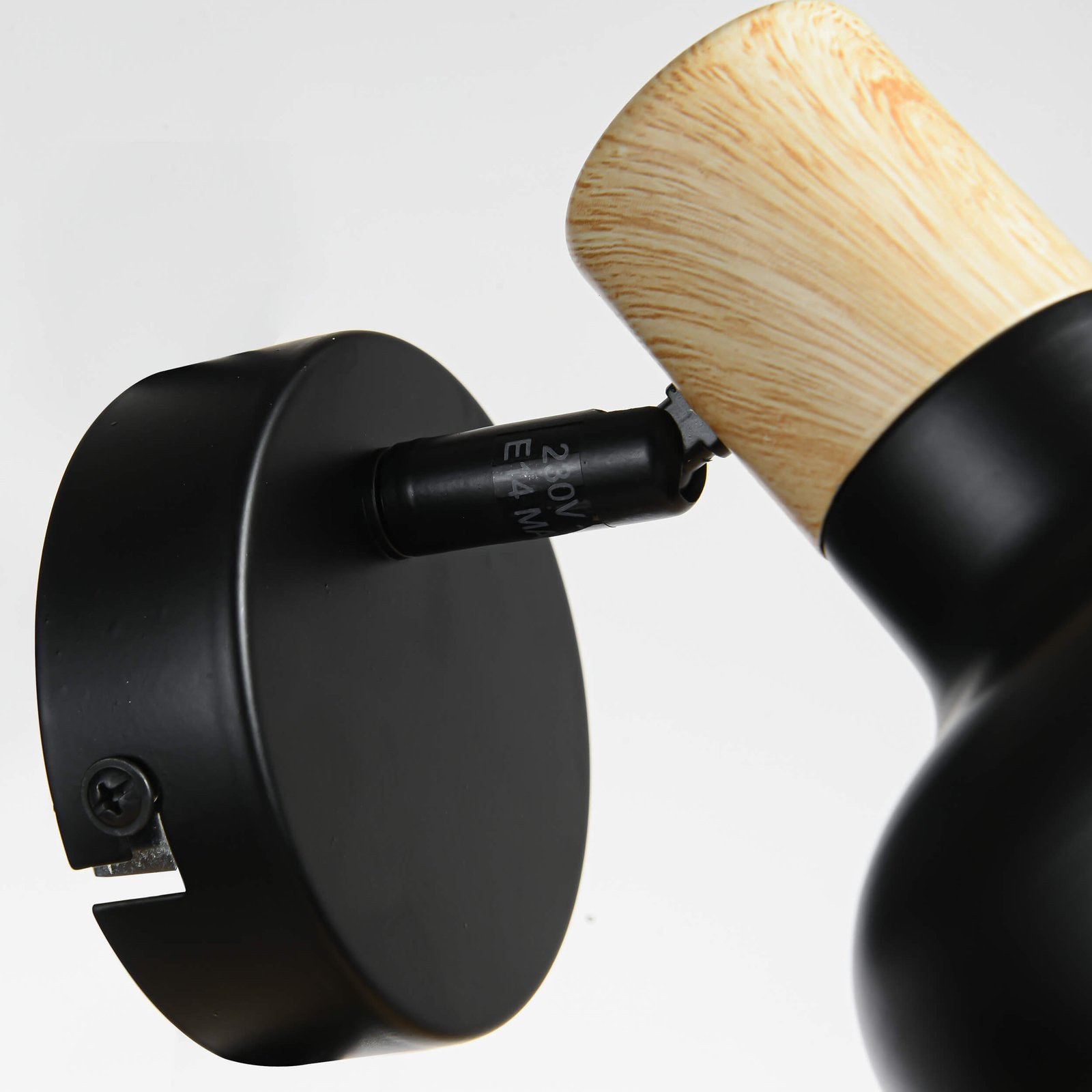 Kinkiet Arezzo czarny 1xE14 Light Prestige - obrazek 8