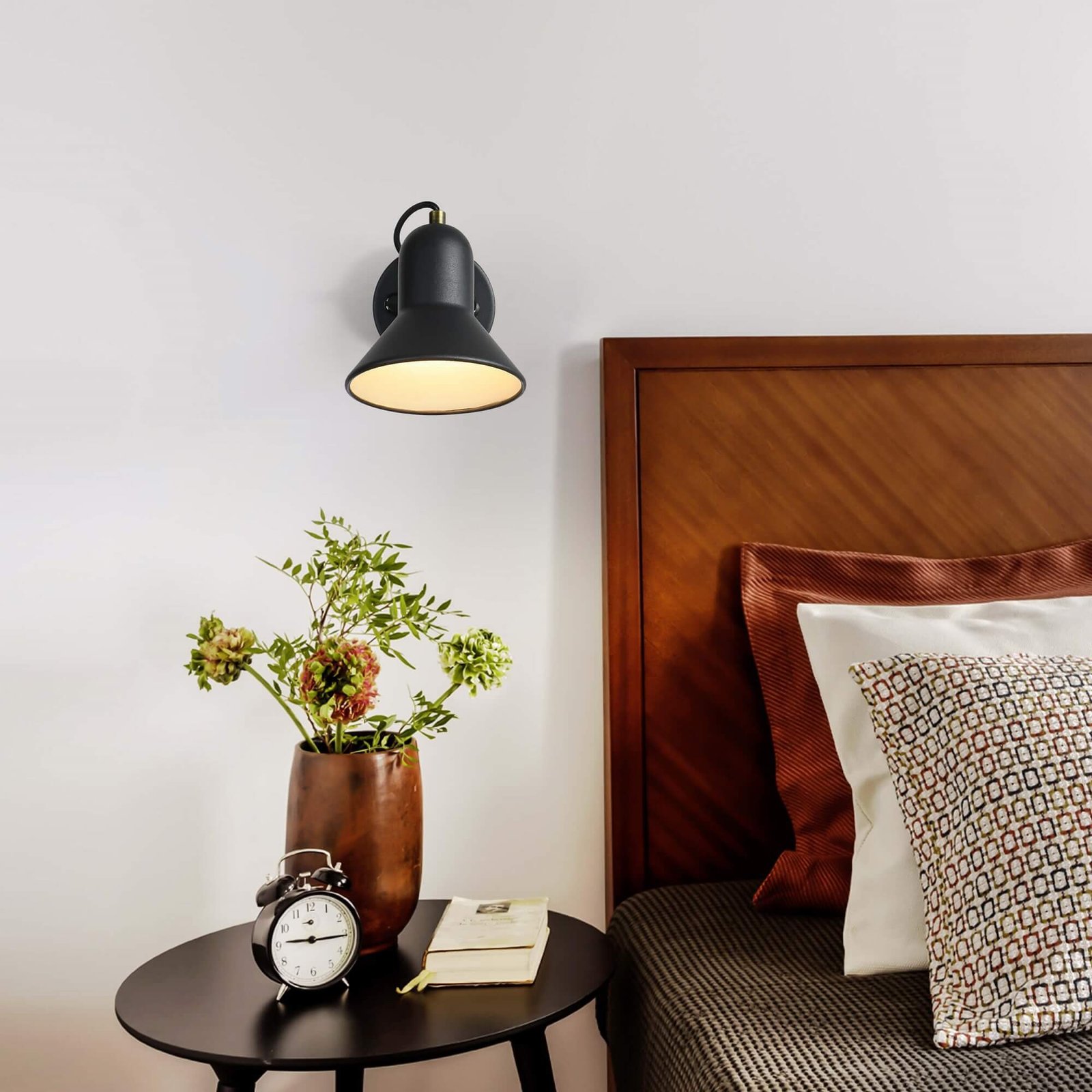 Kinkiet Astama czarny 1xE27 Light Prestige - obrazek 2