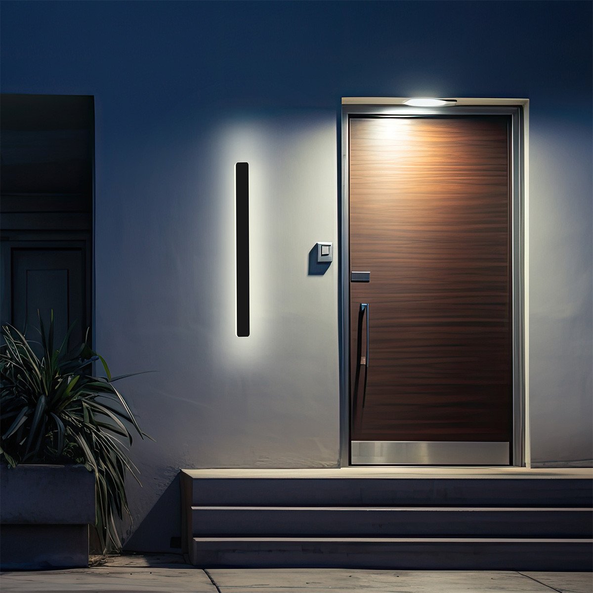 Kinkiet Bodo 40 cm czarny IP54 LED CCT Light Prestige - obrazek 2