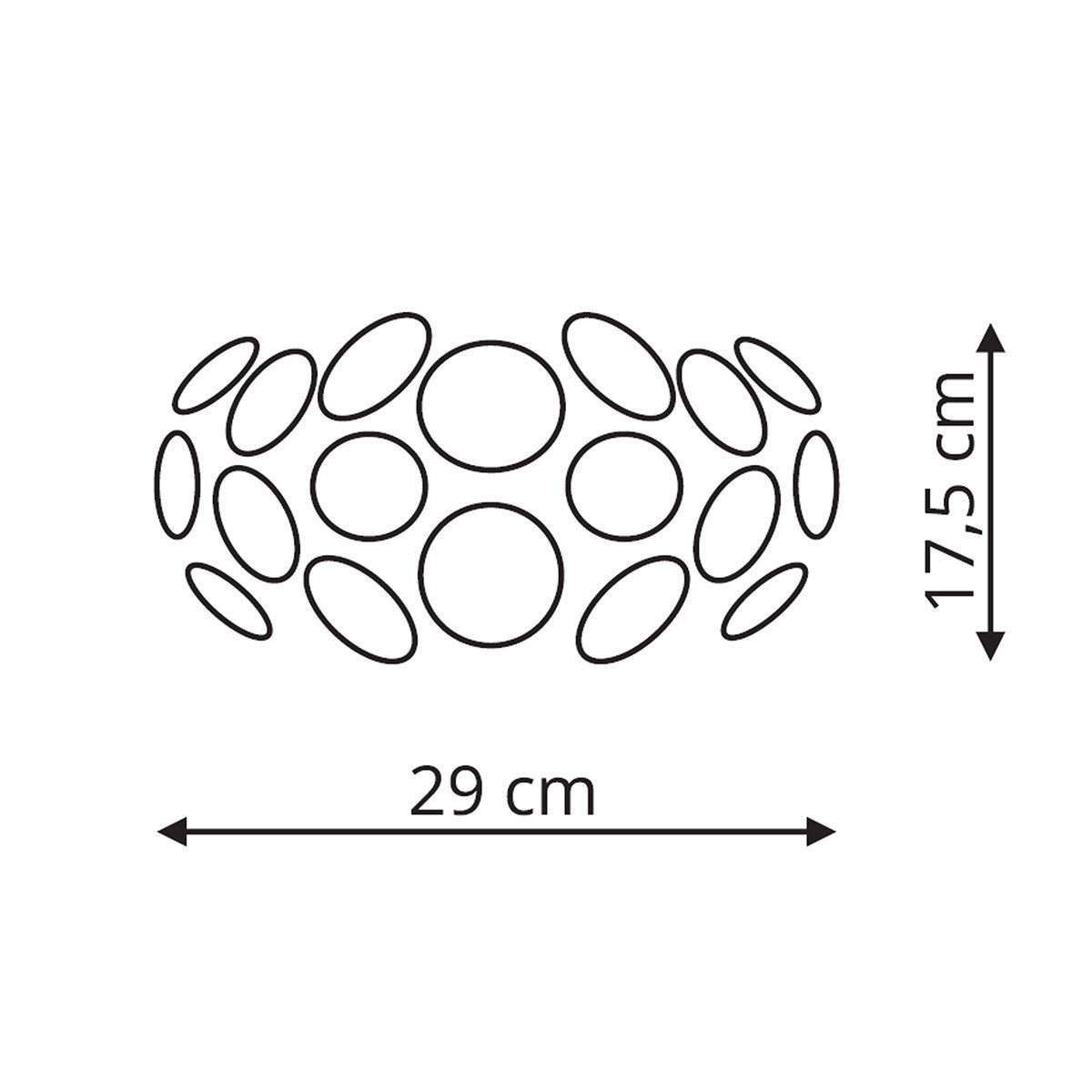 Kinkiet Ferrara srebrny 1xE14 Light Prestige - obrazek 3