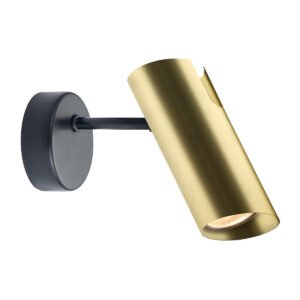 Kinkiet Futuro czarno - złoty 1xGU10 Light Prestige