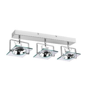 Plafon kinkiet Industrial srebrny 3xQR111 Light Prestige