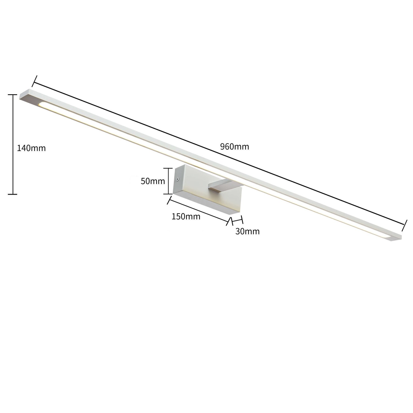 Kinkiet Isla XXL chrom 96cm IP44 LED CCT Light Prestige - obrazek 7