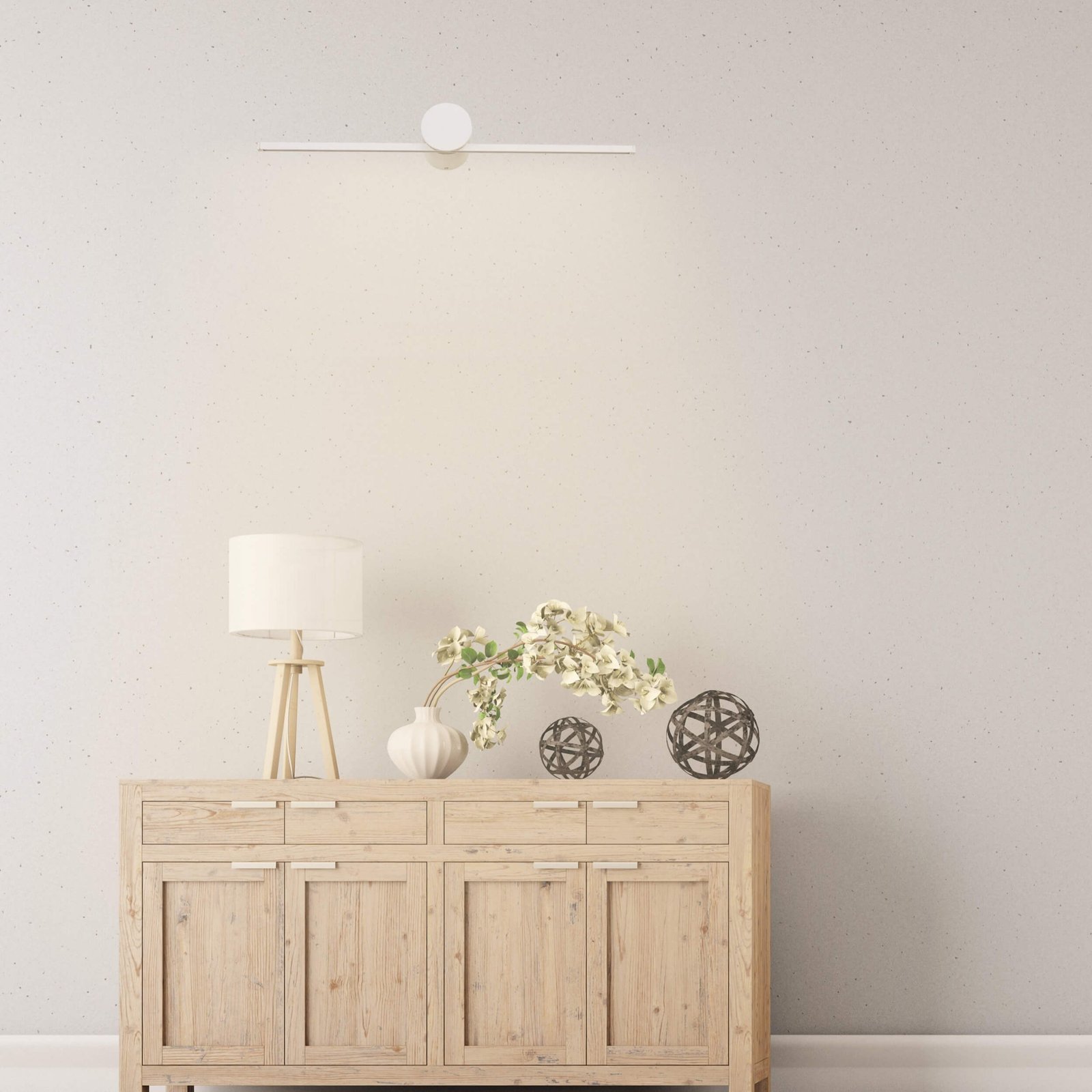 Kinkiet Modern Slim 40 cm biały LED 3000K Light Prestige - obrazek 3