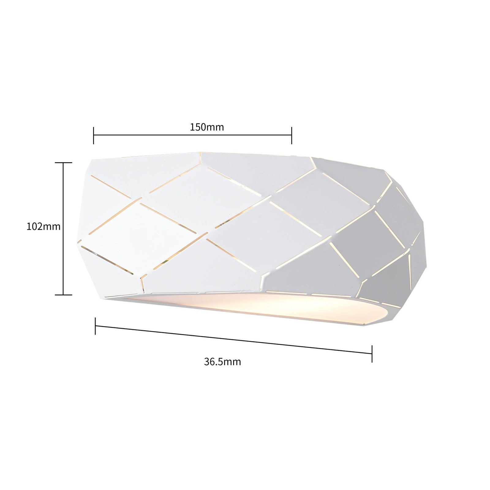 Kinkiet Reus biały 1xE27 Light Prestige - obrazek 7