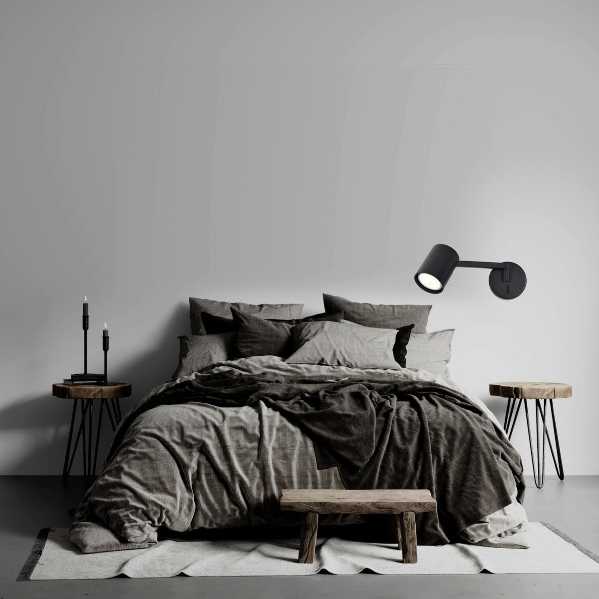 Kinkiet z wysięgnikiem Snow NEW czarny 1xGU10 Light Prestige - obrazek 2