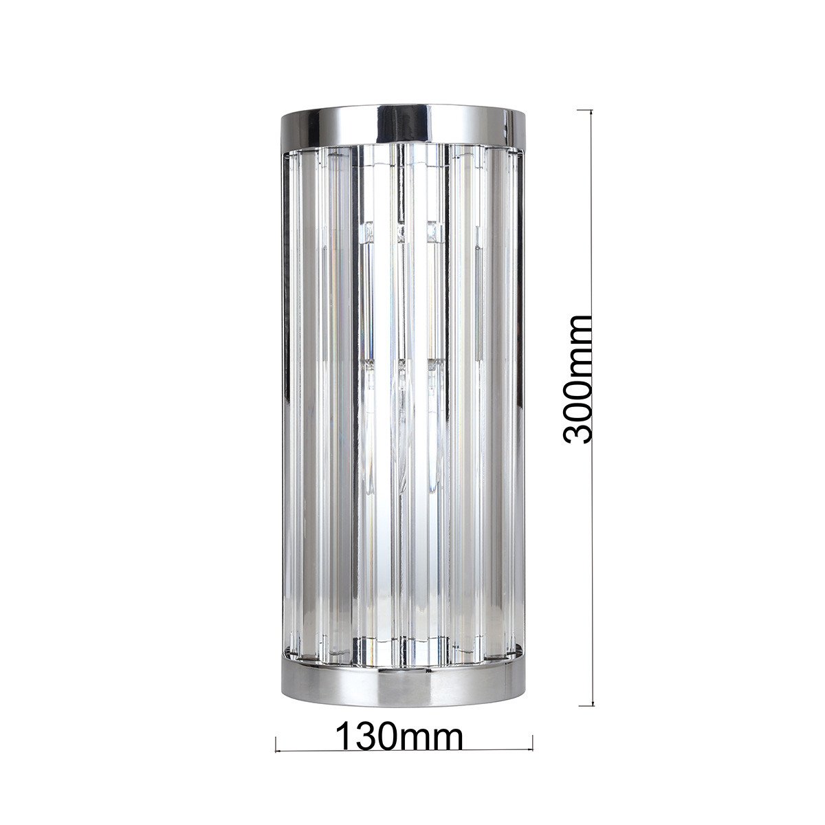 Kinkiet Vetro chrom 1xE14 Light Prestige - obrazek 6