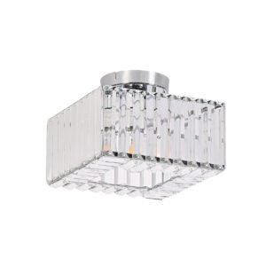 Kwadratowy plafon Vetro chrom 1xE27 Light Prestige