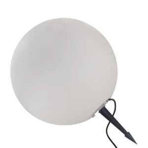Lampa ogrodowa Gaja 40 cm biała 1xE27 Light Prestige