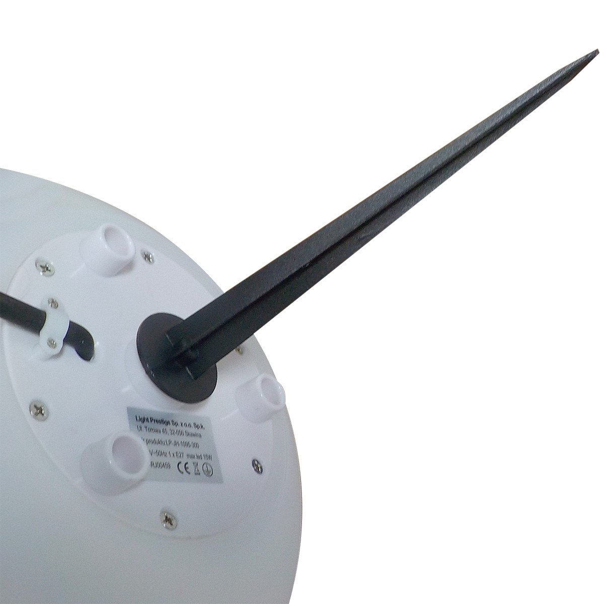 Lampa ogrodowa Gaja 40 cm biała 1xE27 Light Prestige - obrazek 7