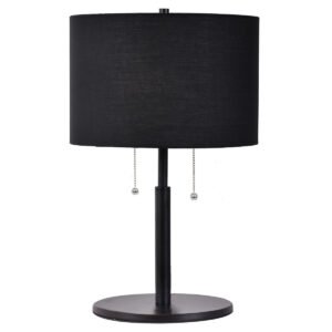 Lampa stołowa Fogo czarna 2xE27 Light Prestige