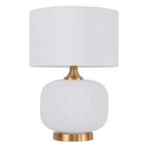 Lampa stołowa Tamiza 48 cm biała 1xE27 Light Prestige