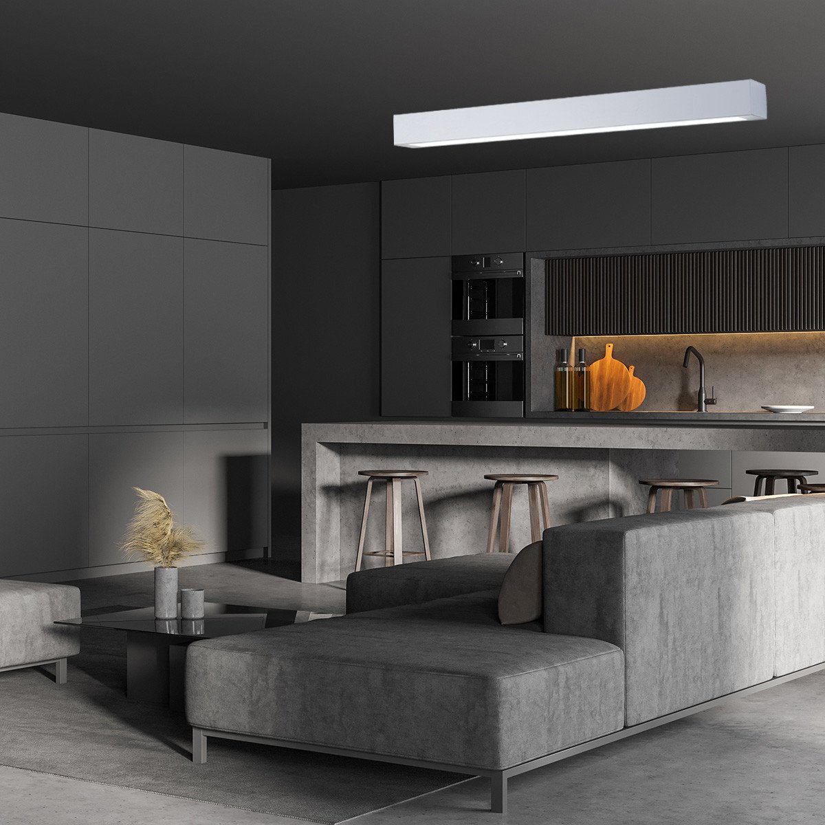 Lampa sufitowa Ibros 63 cm biała 18W IP44 LED CCT Light Prestige - obrazek 2