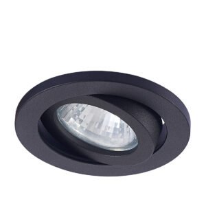 Ruchome oczko podtynkowe Lagos czarne IP20 1xGU10 Light Prestige