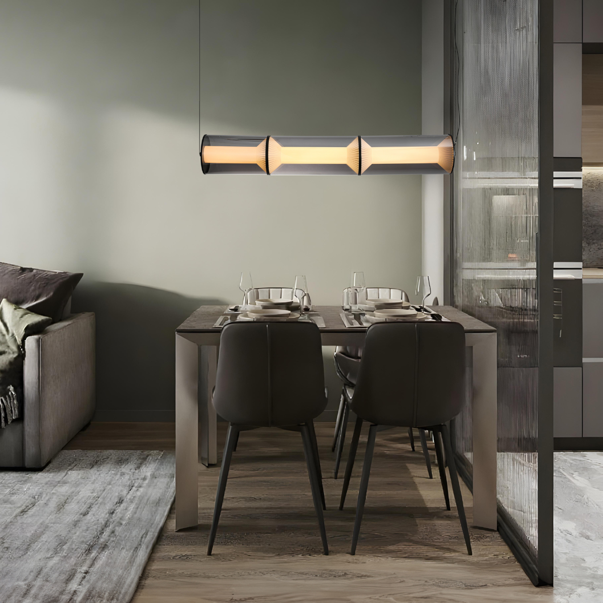 Lampa wisząca Aeris 3 linia transparent LED CCT Light Prestige - obrazek 3