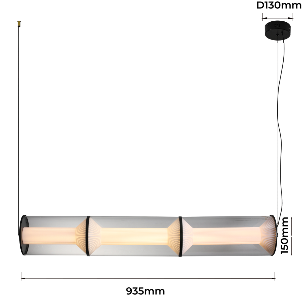 Lampa wisząca Aeris 3 linia transparent LED CCT Light Prestige - obrazek 6