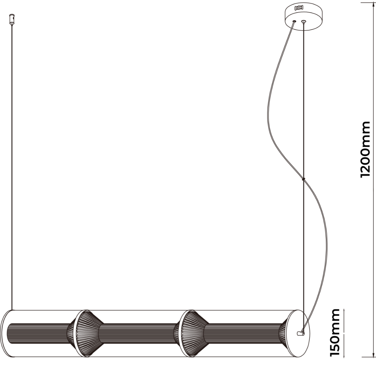 Lampa wisząca Aeris 3 linia transparent LED CCT Light Prestige - obrazek 7