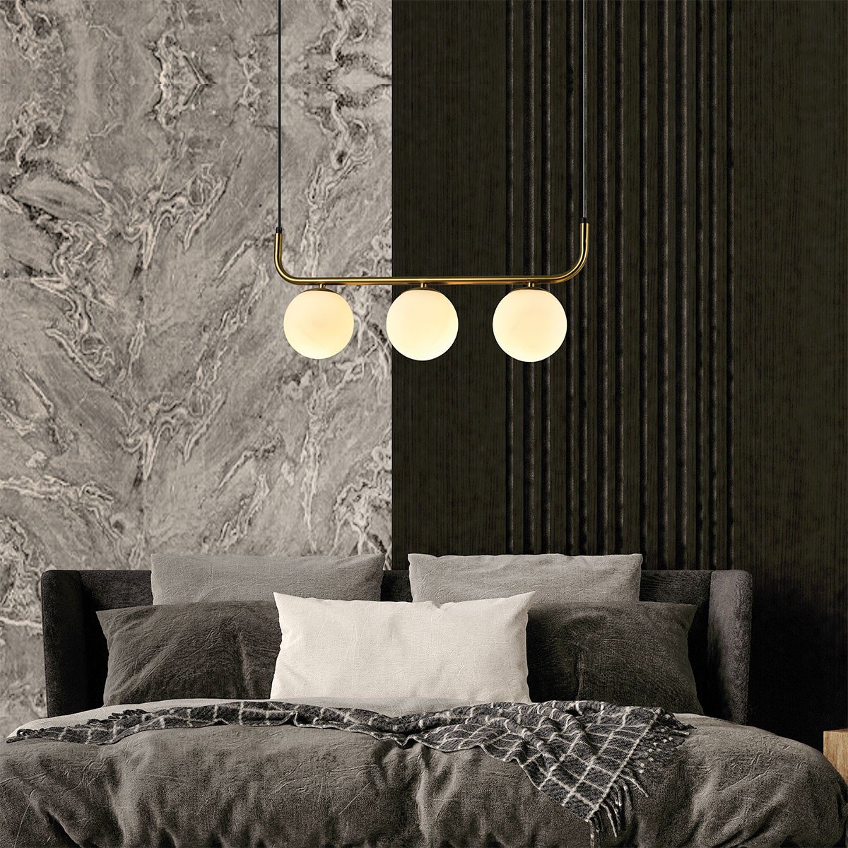 Lampa wisząca Alisa złota 3xE14 Light Prestige - obrazek 4