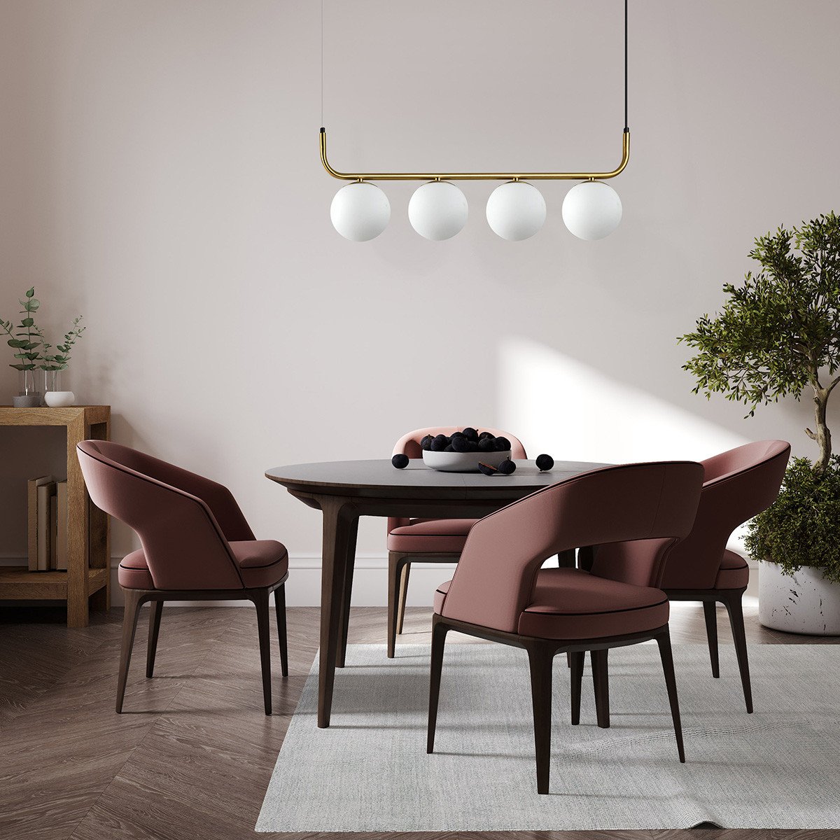 Lampa wisząca Alisa złota 4xE14 Light Prestige - obrazek 2