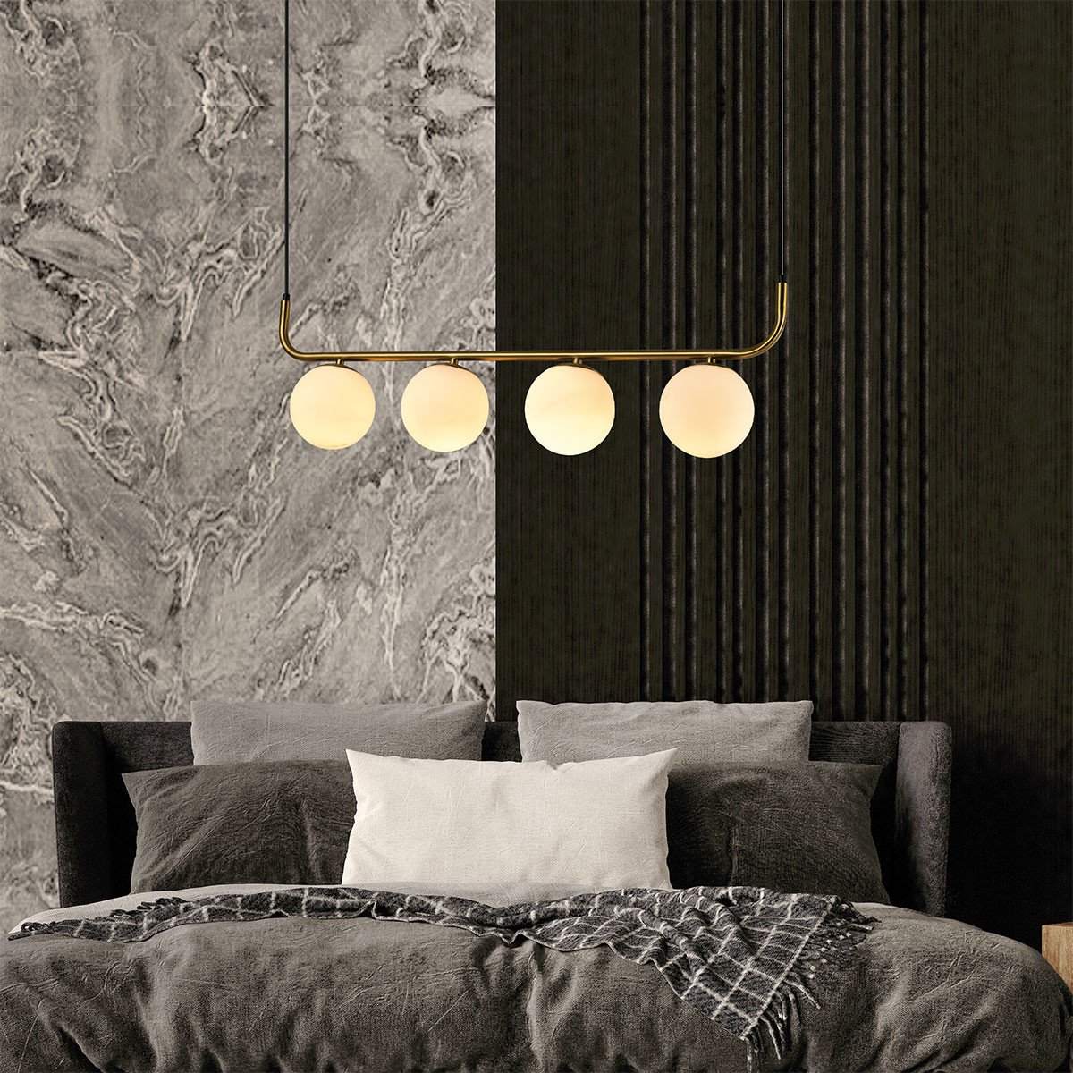 Lampa wisząca Alisa złota 4xE14 Light Prestige - obrazek 4