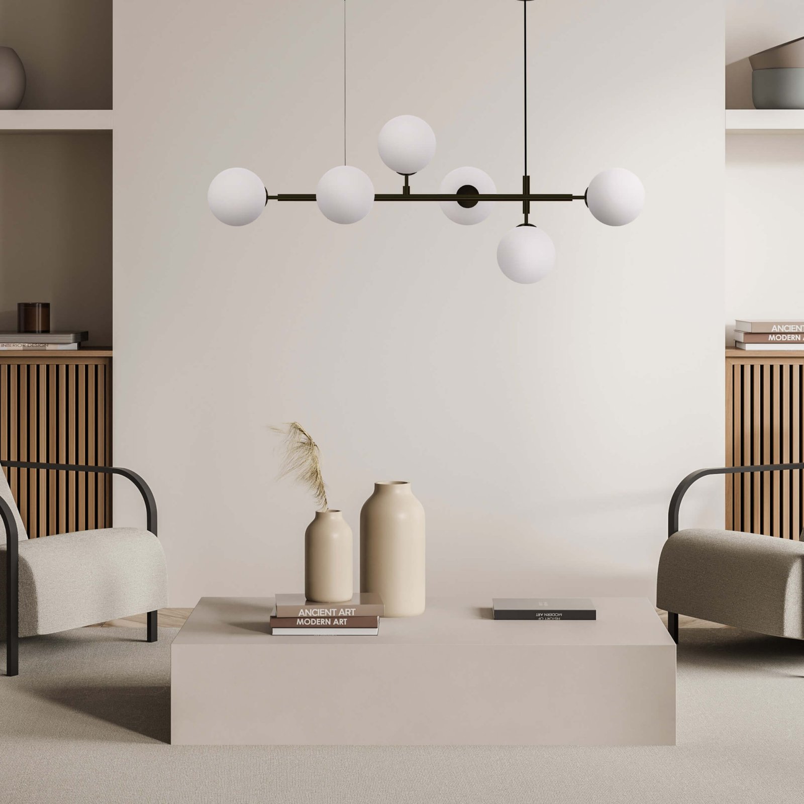 Lampa wisząca Alisa czarna 6xE14 Light Prestige - obrazek 2