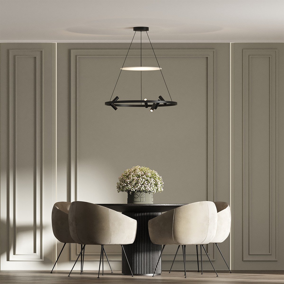 Lampa wisząca Almeria czarna LED 4000K Light Prestige - obrazek 2