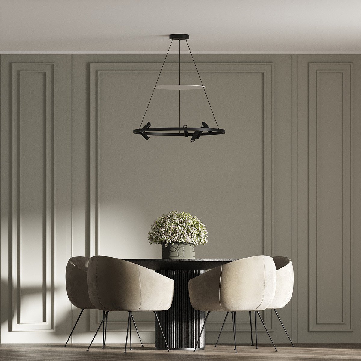 Lampa wisząca Almeria czarna LED 4000K Light Prestige - obrazek 3