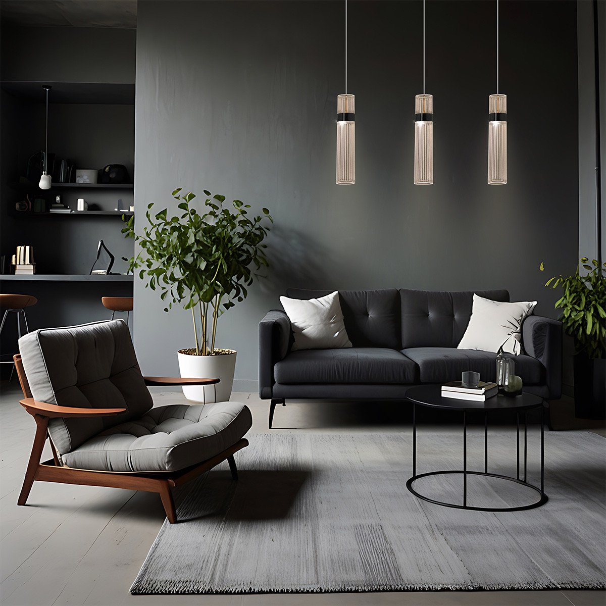 Lampa wisząca Ambiente złota LED CCT Light Prestige - obrazek 2