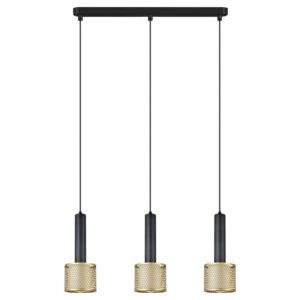 Lampa wisząca Amo czarno-złota 3xE27 Light Prestige