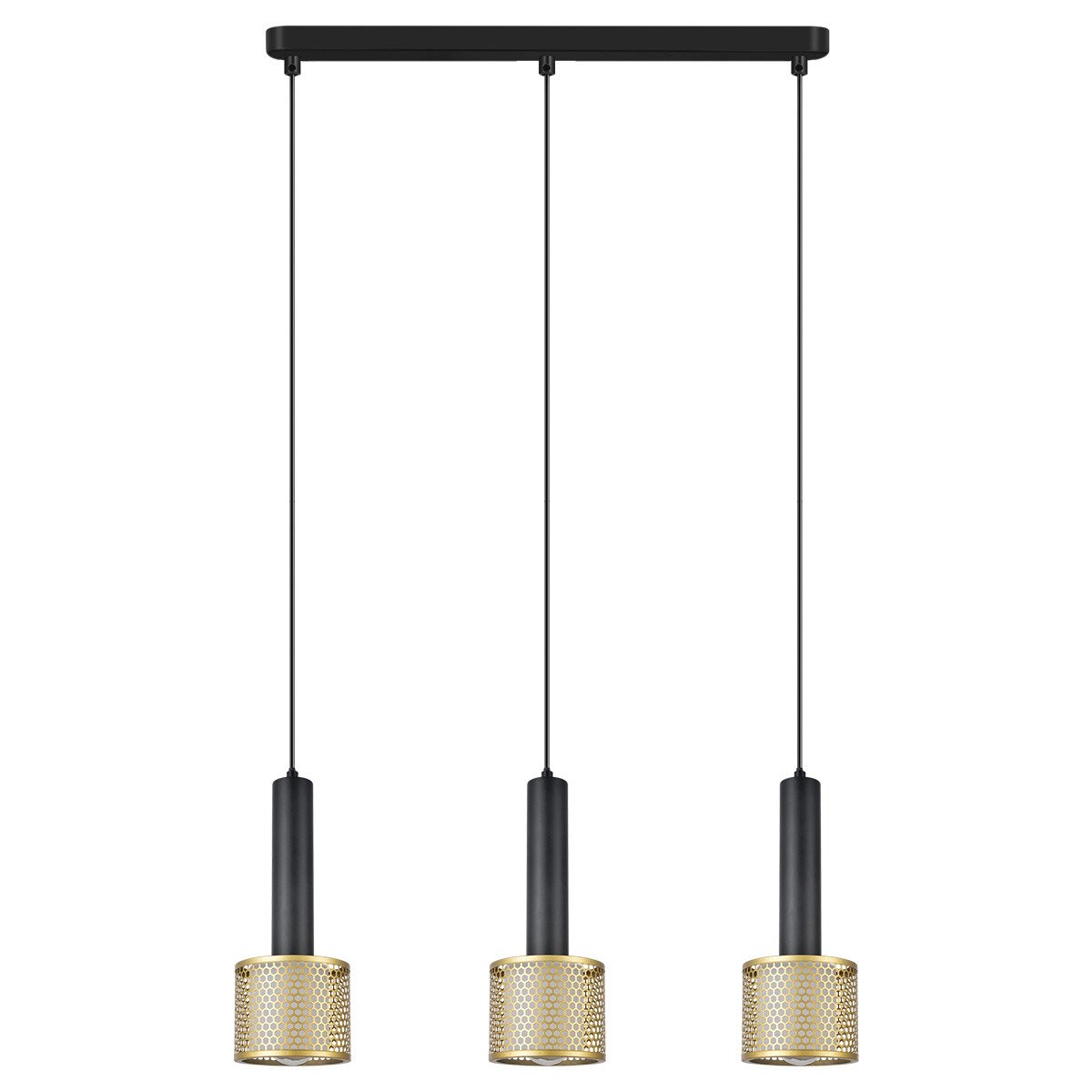Lampa wisząca Amo czarno-złota 3xE27 Light Prestige