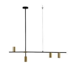 Lampa wisząca Arizona czarno - złota 4xGU10 Light Prestige