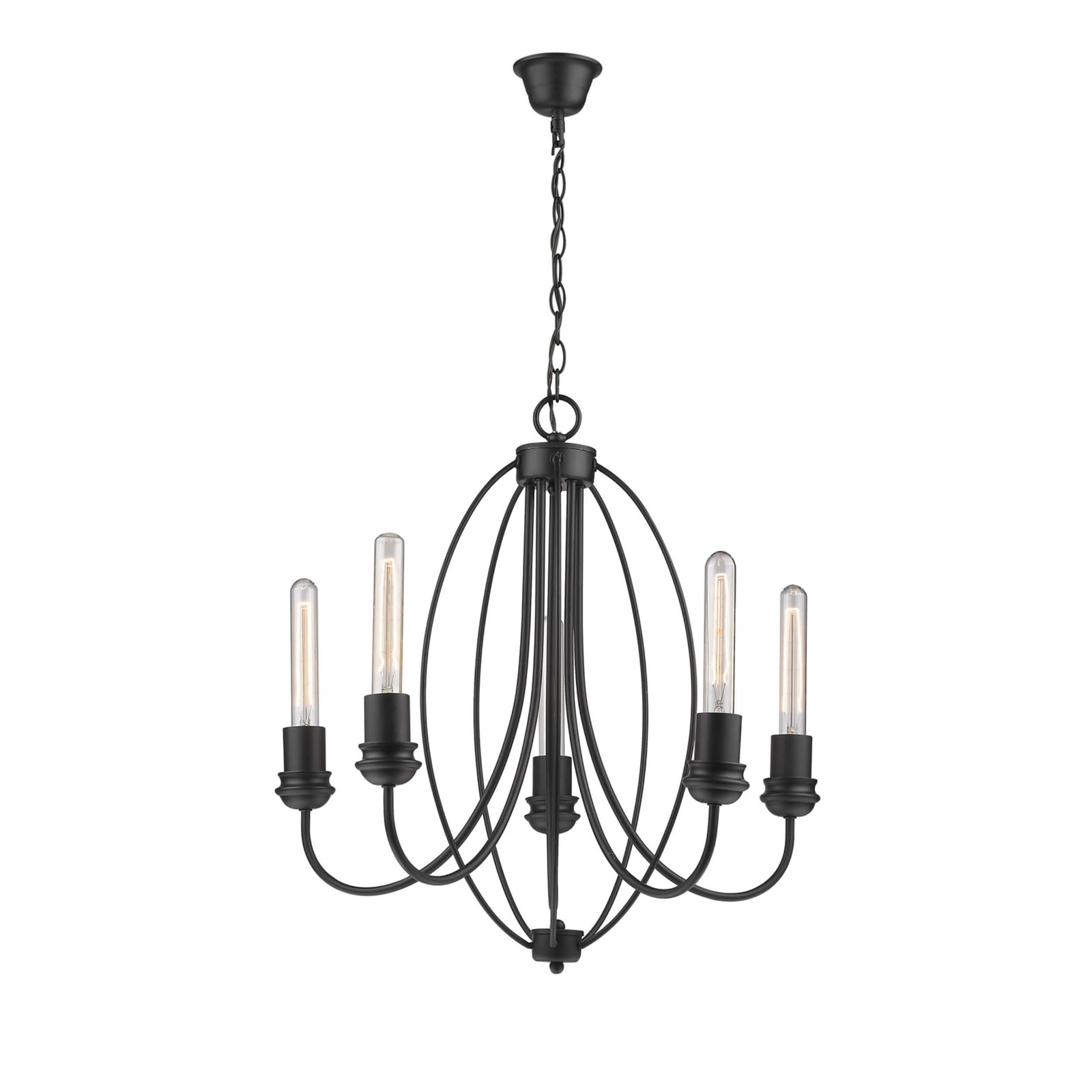 Lampa wisząca Canaria czarna 5xE27 Light Prestige