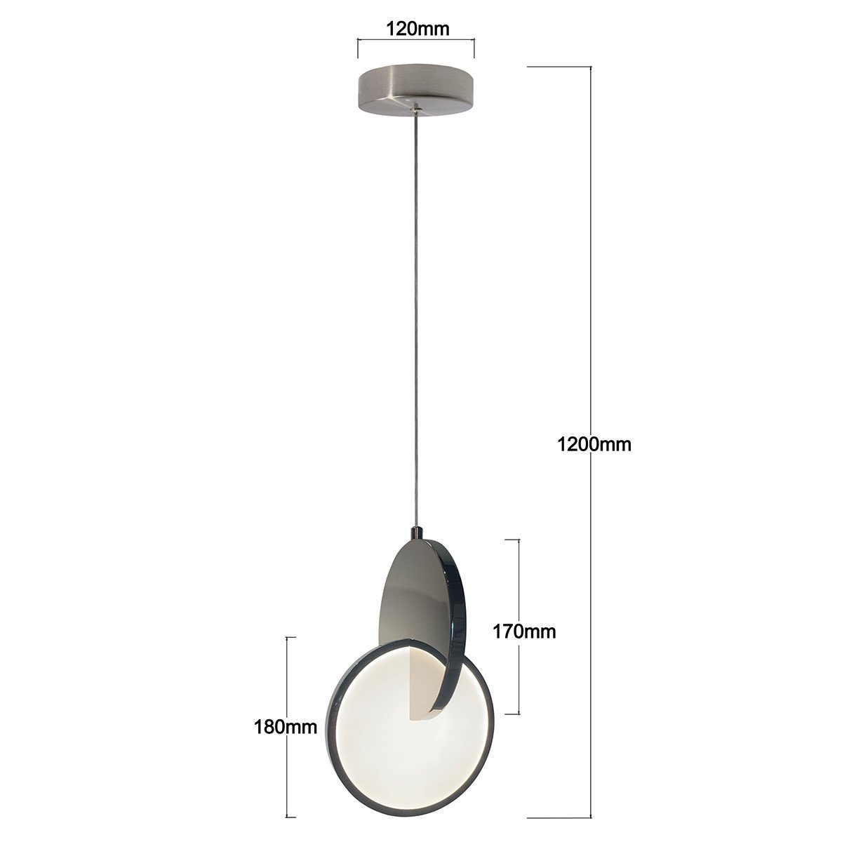 Lampa wisząca Circlo chrom LED CCT Light Prestige - obrazek 6